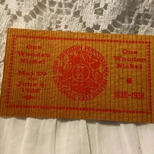 Vintage Wooden Nickel